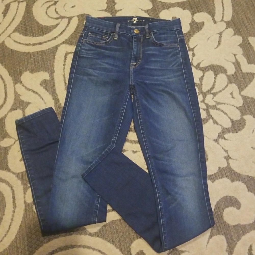 7 For All Mankind High Waist Super Skinny